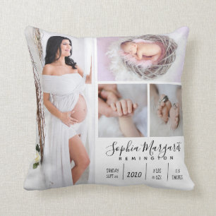 Baby Girl Family Foto Keepake Kopfkissen Kissen