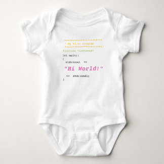 Baby Girl First C++ Programm Strampler