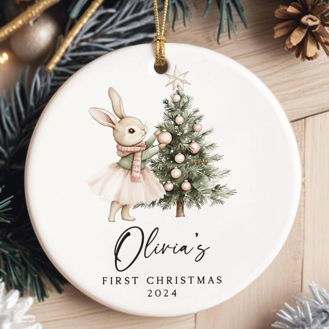Baby Girl First Christmas Ornament Personalized  (Von Creator hochgeladen)