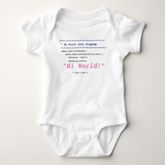 Baby Girl First Java Programm Baby Strampler
