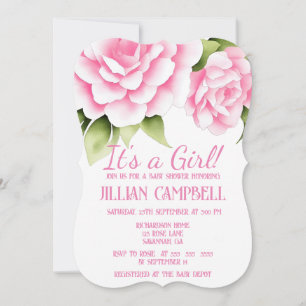Baby Girl Floral Douche invitation