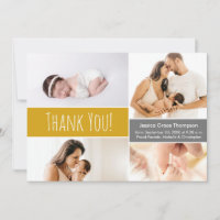 Baby Girl Foto Collage Mustard Yellow