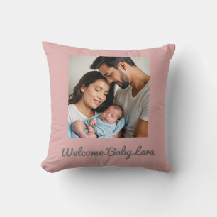 Baby Girl Foto name custom Baby Kissen