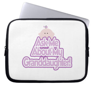 Baby Girl Fragte über meine Großtochter Geschenke Laptopschutzhülle