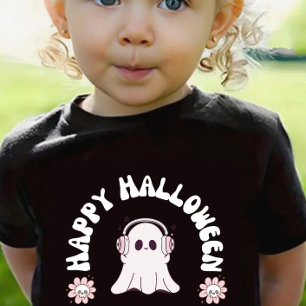 Baby Girl Ghost Happy Halloween Kindermädchen Skat T-shirt
