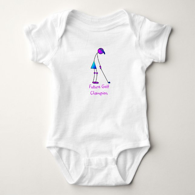 Baby Girl Golf Baby Strampler (Vorderseite)