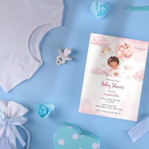 Baby Girl Happy Niedlich Baby Shower Einladung