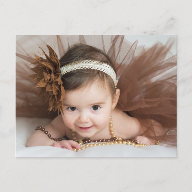 Baby Girl Herzlichen Glückwunsch Postkarte (Vorderseite)