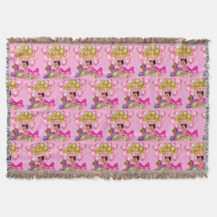 Baby Girl in Pink Decke