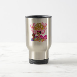 Baby Girl in Pink Reisebecher