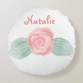 Baby Girl Kinderzimmer Dekoration Rosa Personalisi Rundes Kissen