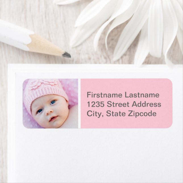 Baby Girl Light Pink Foto Rücksendeadresse (Insitu)