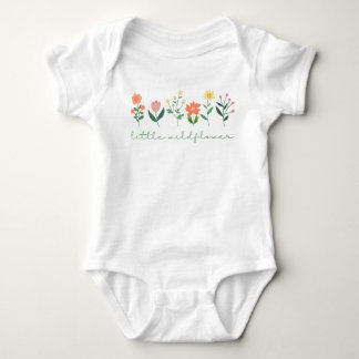 Baby Girl Little Wildblume Floral Baby Bodysuit Strampler