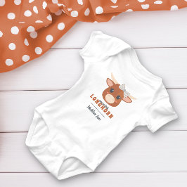 Baby Girl Longhorn Burnt Orange Strampler