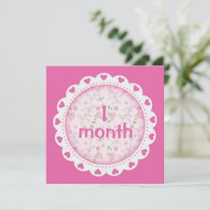 Baby Girl Monthly Meilenstein Markers Girl
