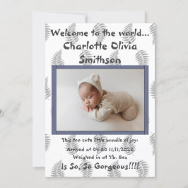 Baby Girl New Arrival Ankündigung