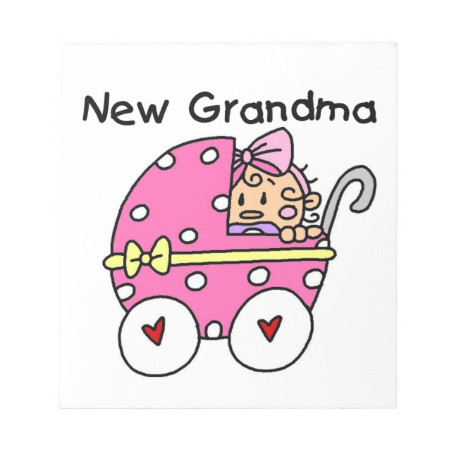 Baby Girl New Oma Geschenke Notizblock (Vorderseite)