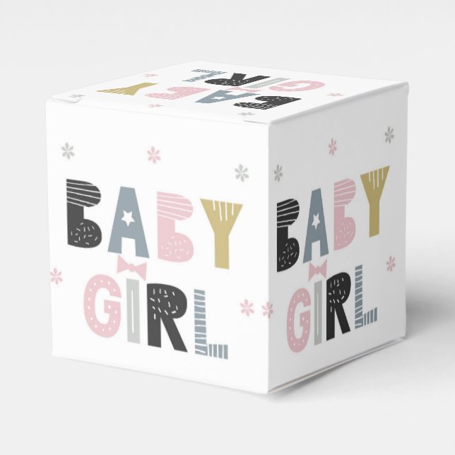 Baby Girl Niedlich Girly Geschenkboxen Geschenkschachtel (Vorderseite)
