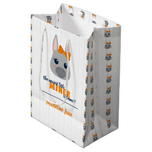 Baby Girl Orange Donkey Mittlere Geschenktüte