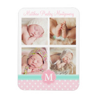 Baby Girl Pink Birth Keepake Personalisiertes Foto