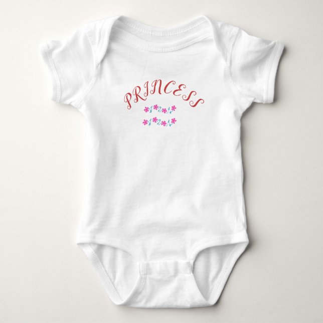 Baby Girl Pink Floral Baby Strampler (Vorderseite)