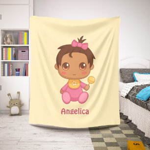 Baby Girl Pink Jumpsuit Individuelle Name Sherpadecke