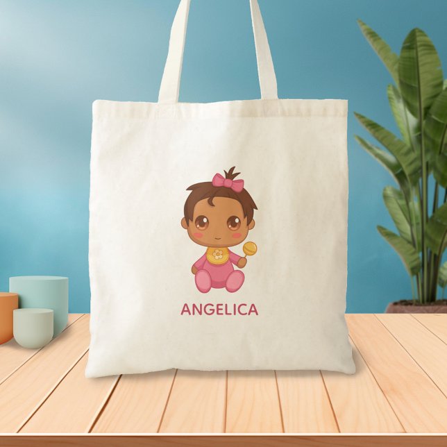 Baby Girl Pink Jumpsuit Individuelle Name Tragetasche (Von Creator hochgeladen)