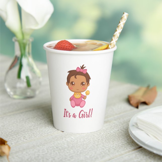 Baby Girl Pink Jumpsuit Pappbecher (In Situ)
