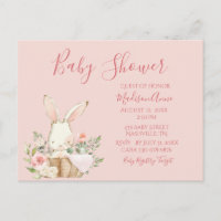 Baby Girl Pink Script Niedlich Elegant Baby Einlad