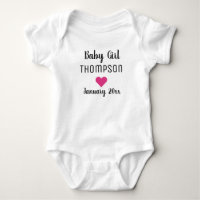 Baby Girl Pregnancy Ankündigung Pink Heart