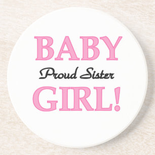 Baby Girl Proud Sister Geschenke Untersetzer