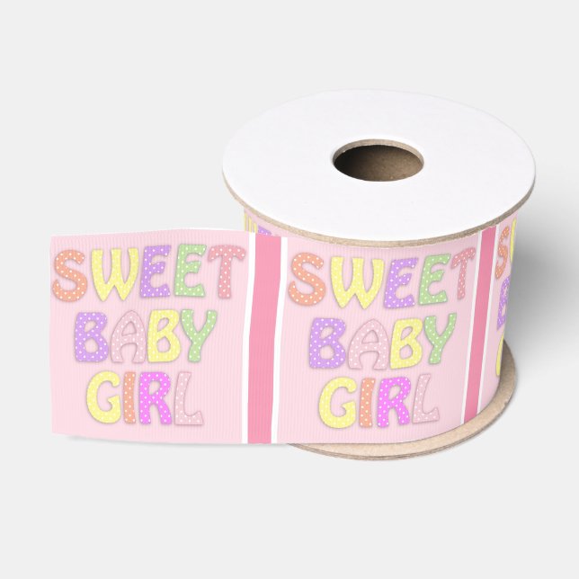 Baby Girl Ribbon Ripsband (Spule)