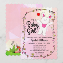 Baby Girl - Rosa mit SonnenBaby-Duschkarte