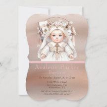 Baby Girl Rose Gold Basket Taufe