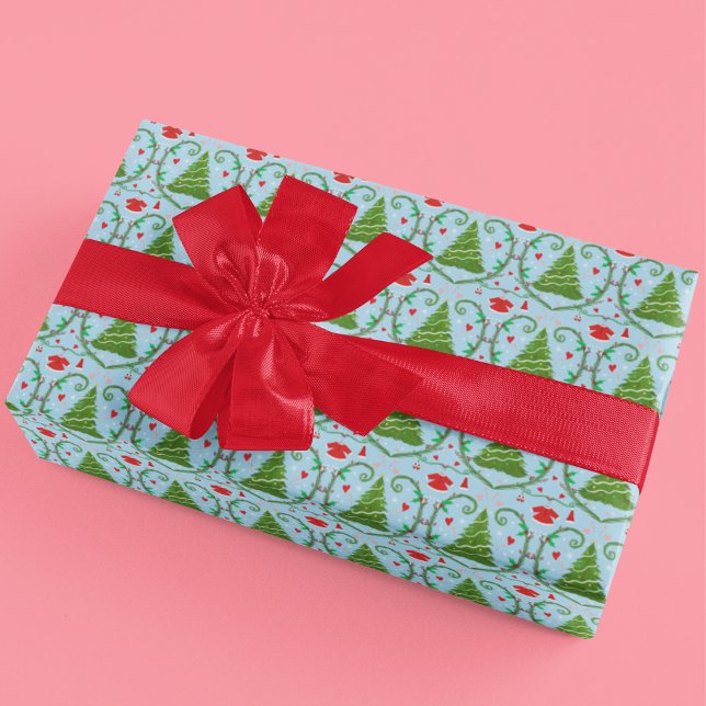 Baby Girl Santa Outfit Babydusche Muster Geschenkpapier (Von Creator hochgeladen)