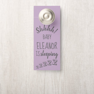 Baby Girl Shhh Sleeping Lavender Affichette de por