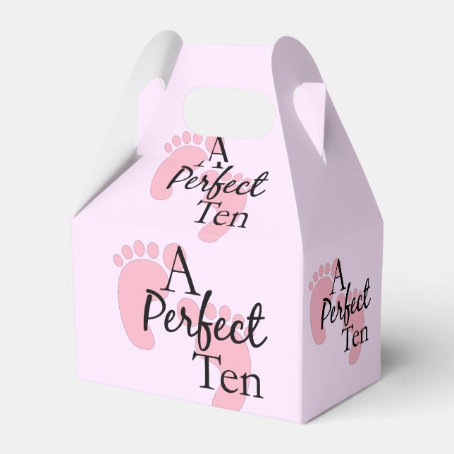 Baby Girl Shower Fevor Box Geschenkschachtel (Vorderseite)