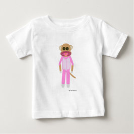 Baby Girl Sock Monkey T-shirt