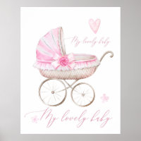 Baby Girl Stroller Neugeborenes Kinderzimmer Aquar