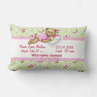 Baby Girl Teddy Bear Coussin 2