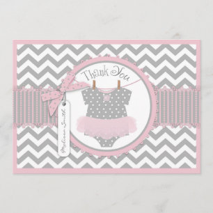 Baby Girl Tutu Zickzack Print Danke
