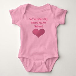 Baby Girl Vatertag Herz Strampler