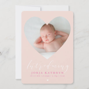 BABY GIRL - Vorstellung des Fotos Einladung
