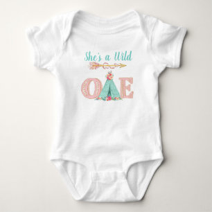 Baby Girl Wild One Birthday Party Shirts