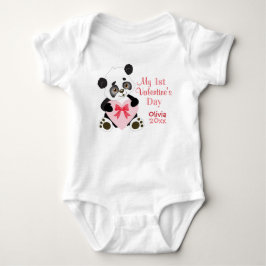 Baby Girl's First Valentine Day Strampler