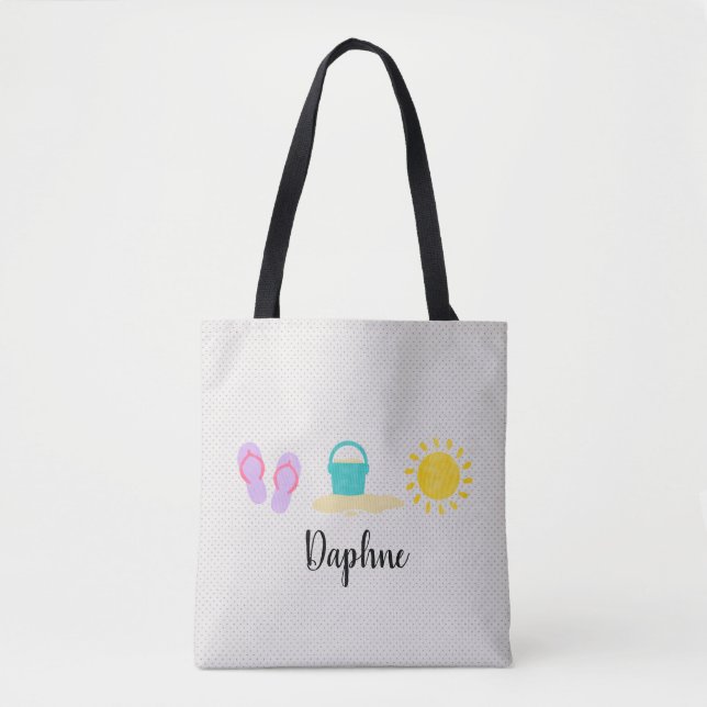 Baby Girls Watercolor Beach Trio Tasche (Vorderseite)