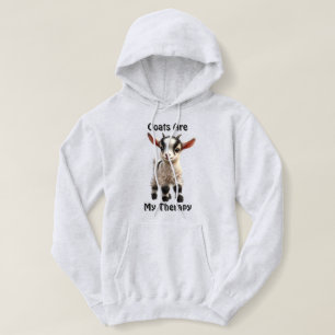 Baby Goat mit Fluffy Fur und hellen Ausdrücken Hoodie