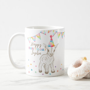 Baby Goat Party Animal Birthday Kaffee Tasse