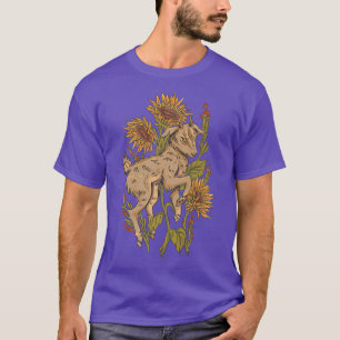 Baby Goat Sonnenblumen Blume Kinder Ziegen Premium T-Shirt