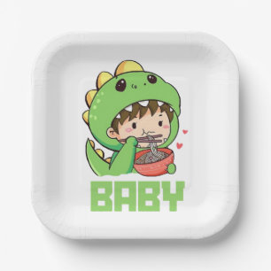 Baby Godzilla Pappteller